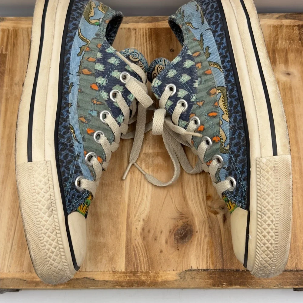 Converse All Star Dinosaur Multi Color Low Top 2008 Womens 6.5 Rare Sneakers